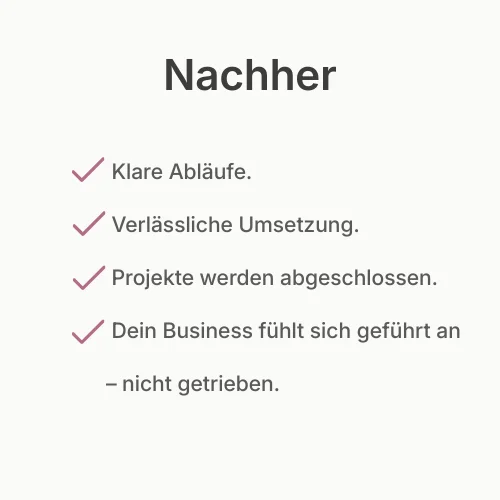 Business & Projekt Support nachher