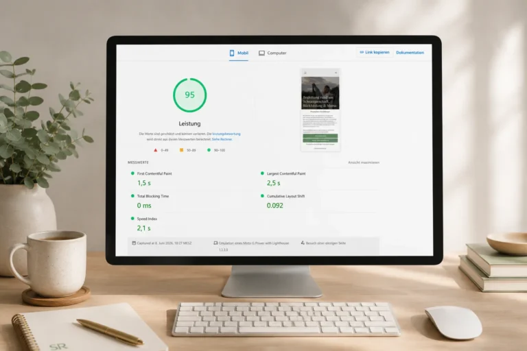 Ladezeit Website Sichtbarkeit