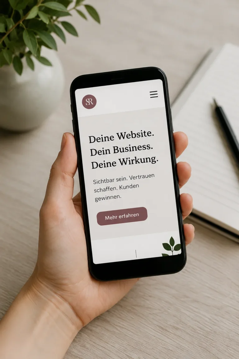 Mobile Ansicht Website Pflege Check