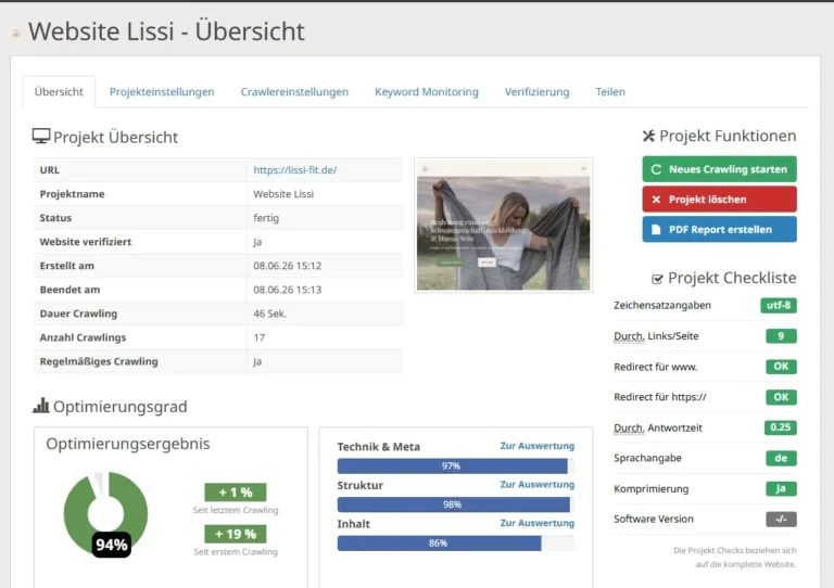 Seobility Übersicht Lissi-fit