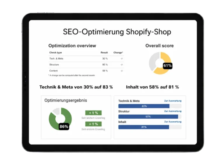Portfolio SEO Optimierung Rebecca