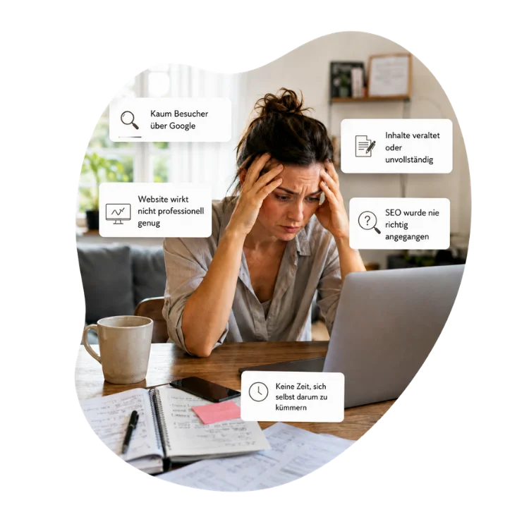 Website SEO & Sichtbarkeit für selbstständige Frauen Sabine Reber